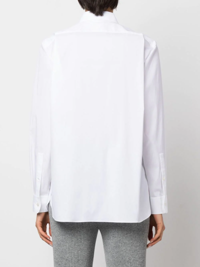 Shop Theory Long-sleeve Button-up Shirt In White