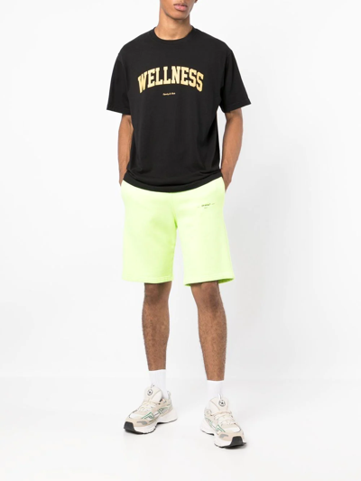 Sporty And Rich Wellness Ivy Cotton T-shirt In Black