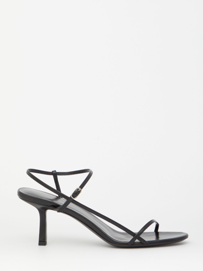 Shop The Row Bare Leather Sandals In Black
