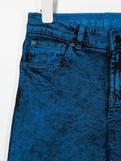Shop Stella Mccartney Washed Straight-leg Jeans In Blue