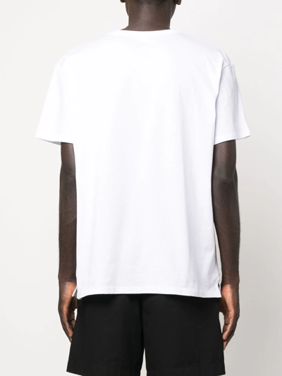 Shop Alexander Mcqueen Skull-print Round-neck T-shirt In White