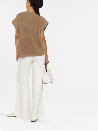 By Malene Birger Farima Knit Vest In Brown