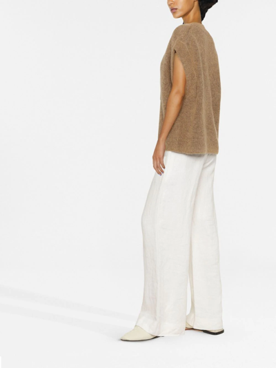Shop By Malene Birger Farima Knit Vest In Brown