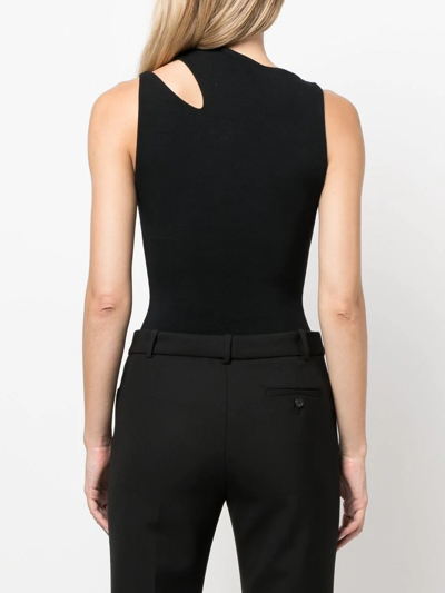 Shop Manurí Bambina Asymmetrical-neckline Top In Black