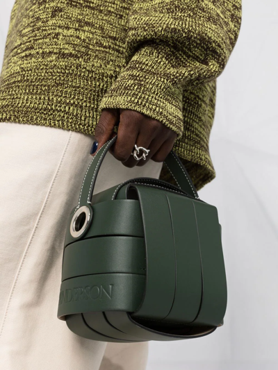 Jw Anderson Knot Leather Tote Bag In Green ModeSens