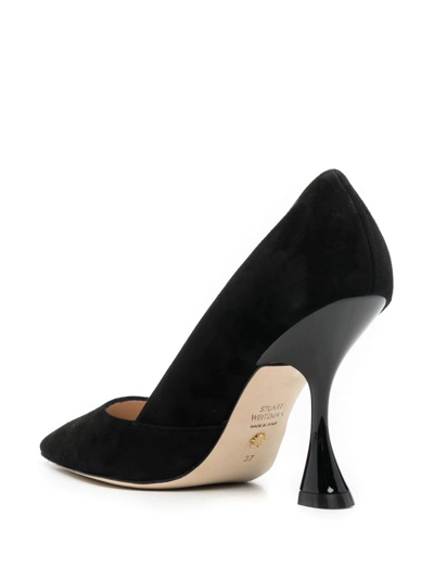 Shop Stuart Weitzman Pointed High-heel Pumps In Black