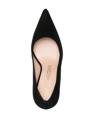 Shop Stuart Weitzman Pointed High-heel Pumps In Black