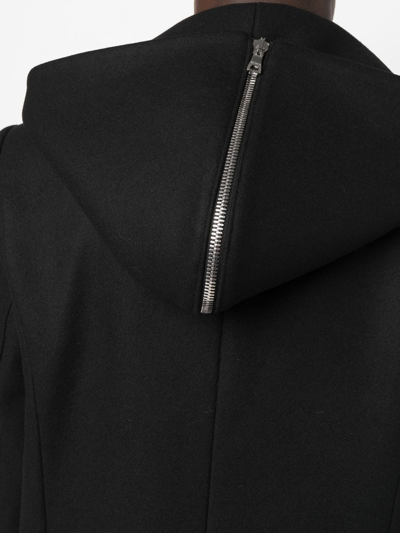 Balmain Double Lapel Double-breasted Coat In Black