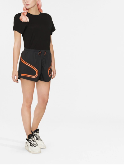Shop Adidas By Stella Mccartney Truepace Running Shorts In Black