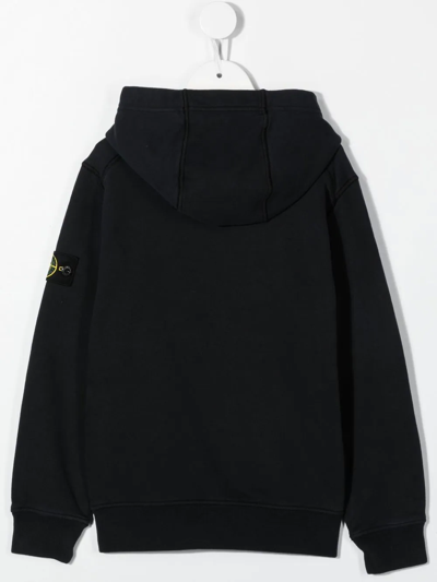 Stone Island Compass-logo Hoodie In Blue