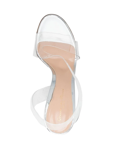Gianvito Rossi Metropolis Open-toe 110mm Sandals In Silver