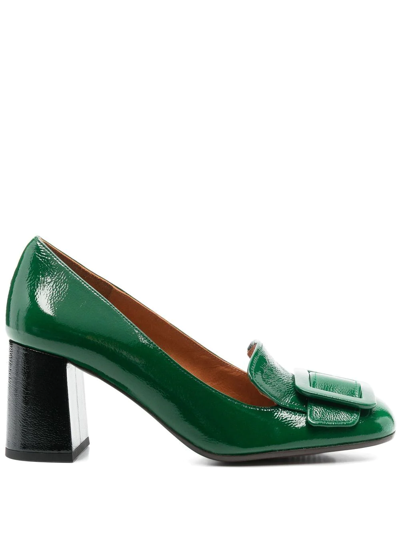 Shop Chie Mihara Pema 60mm Leather Pumps In Green