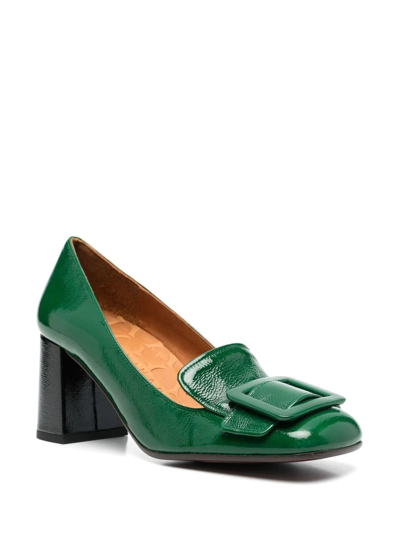 Shop Chie Mihara Pema 60mm Leather Pumps In Green