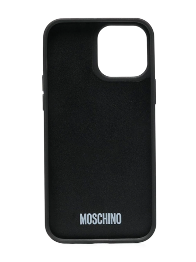 Shop Moschino Teddy Bear Iphone Pro Max 13 Case In Black
