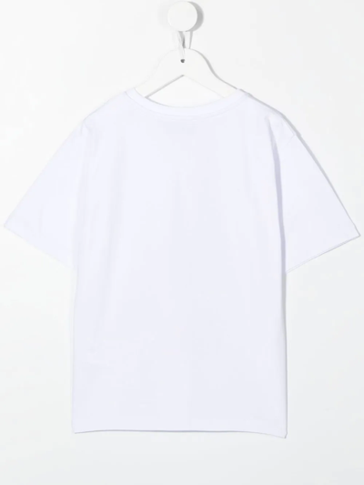 Shop Moschino Teddy Bear-print T-shirt In White