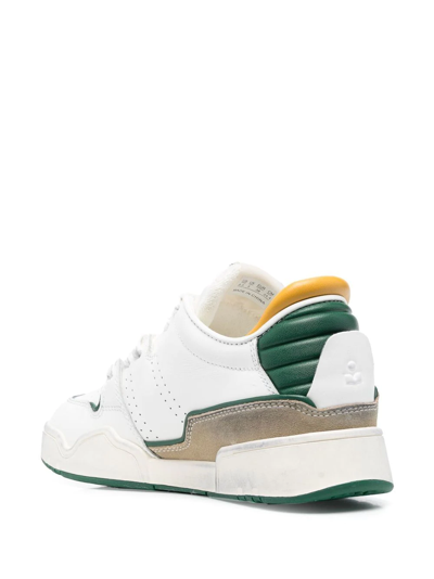Shop Isabel Marant Emree High-top Sneakers In White