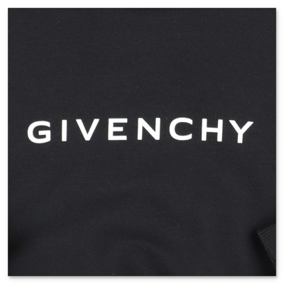 Shop Givenchy Felpa Nera In Cotone In Nero