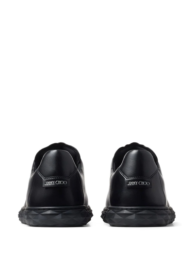 Shop Jimmy Choo Diamond Light Low-top Sneakers In Black