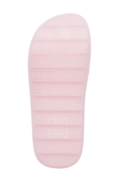 Shop Givenchy Logo Clear Slide Sandal In Pink