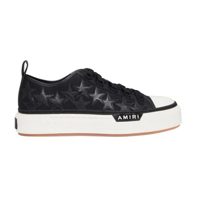 Shop Amiri Stars Low Top Sneakers In Black White