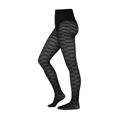 BB Signature Jacquard Tights in Black - Balenciaga