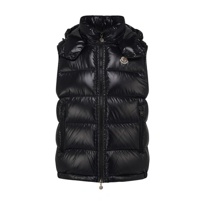 Shop Moncler Sleeveless Puffer Jacket In Black