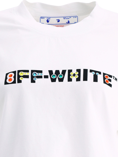 Shop Off-white "geometric" T-shirt In White