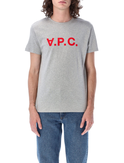 Shop Apc Vpc T-shirt In Heater Grey