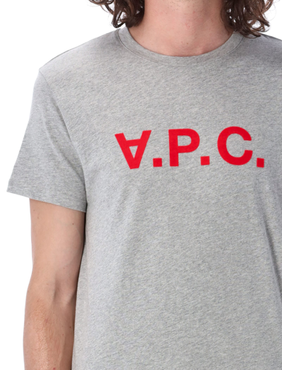 Shop Apc Vpc T-shirt In Heater Grey