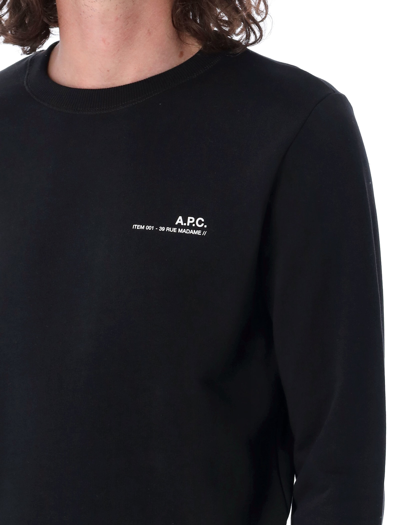 Shop A.p.c. Item Sweatshirt In Black