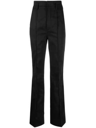 Saint Laurent High-waist Tailored Trousers In Schwarz