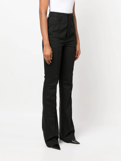 Saint Laurent High-waist Tailored Trousers In Schwarz