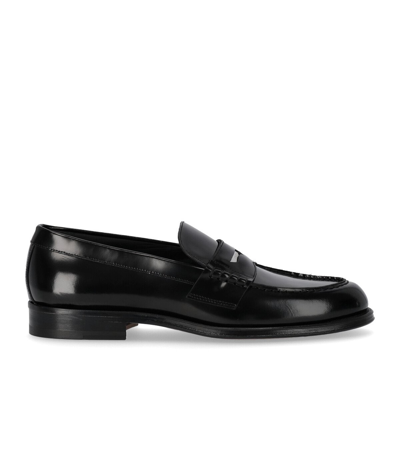 Shop Dsquared2 Black Leather Loafer