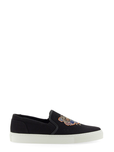 Shop Kenzo Sneaker Slip-on K-skate In Black