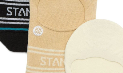 Stance Necessity Assorted 3-pack No-show Socks In Cream