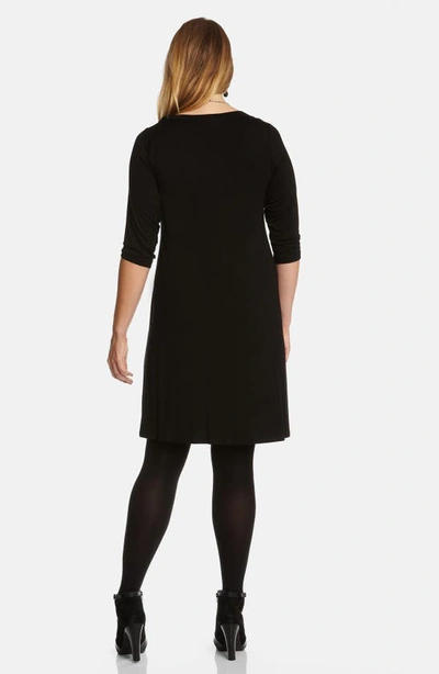 Shop Karen Kane Scoop Neck Jersey Dress In Black