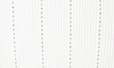 Shop Balmain Tanga Ribbed Long Sleeve Bodysuit In 0fa 0fa Blanc
