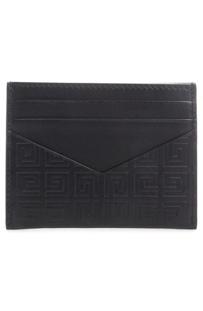 Shop Givenchy G-essentials Logo Leather Card Case In Black
