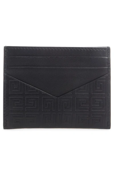 Givenchy G-essentials Logo Leather Card Case In Black