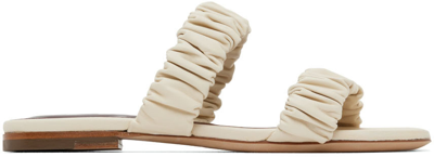 Shop Staud Off-white Maya Sandals In Cream