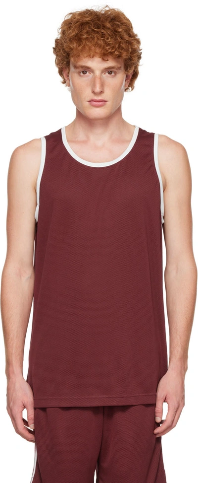 Shop Outdoor Voices Red Recmesh Tank Top In Boysenberry