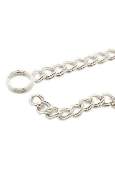 Monica Vinader Womens Silver Groove Curb Recycled Sterling Silver Chain Bracelet 1size In Sterling Silver