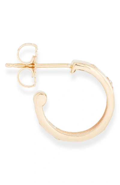 Shop Anzie Starburst Hoop Earrings In Diamond