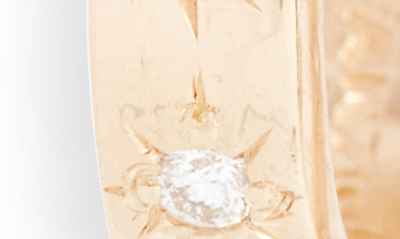 Anzie Starburst Hoop Earrings In Diamond