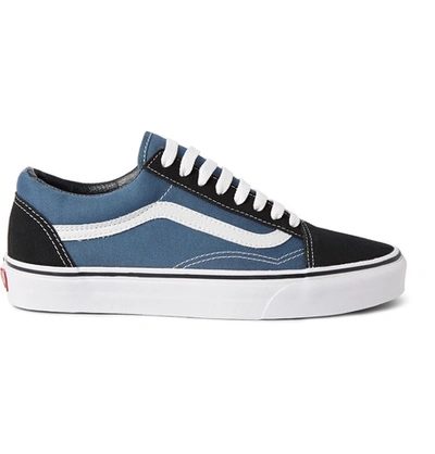 Shop Vans Old Skool Canvas And Suede Trainers