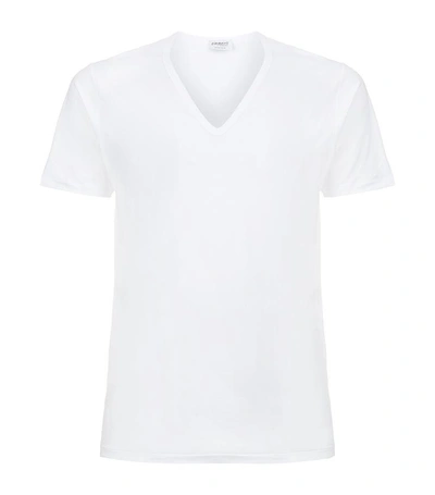 Shop Zimmerli Pure Comfort V-neck T-shirt
