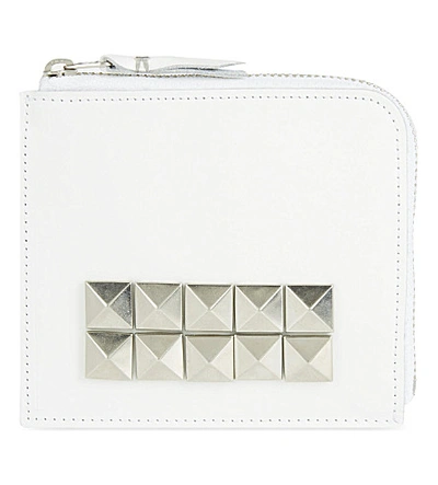 Shop Comme Des Garçons Studded Wallet In White