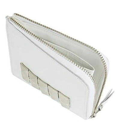 Shop Comme Des Garçons Studded Wallet In White