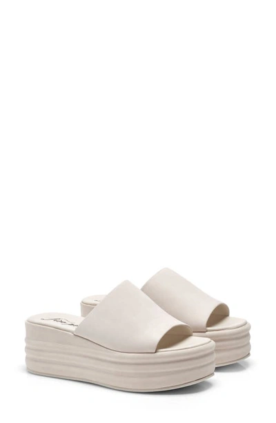 Free People Harbor Platform Sandal In Vanilla