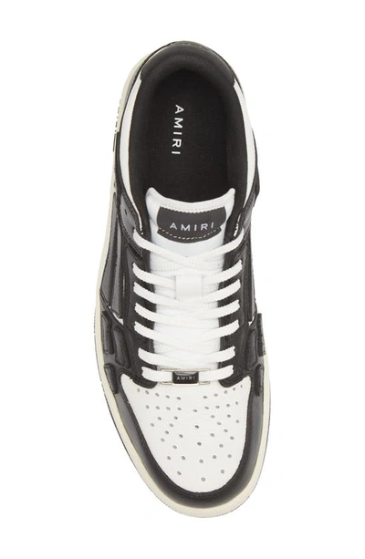 Shop Amiri Skeleton Sneaker In White/ Black